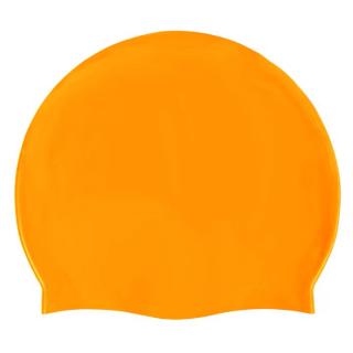 Casca pentru inot silicon,Portocaliu fluorescent, Adult