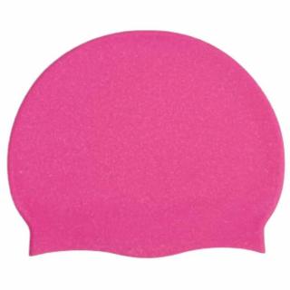 Casca pentru inot silicon, Roz fluorescent, Adult