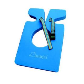 Colac cervical pentru inot Burbujita, Plastazote, 41 x 27 x 3 cm, Albastru