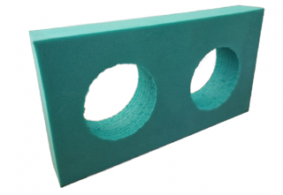 Conector dublu pentru bagheta spuma Aqua Gym, Verde