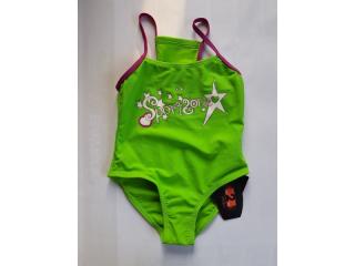 Costum baie fetite Sport Zone Green stars (3-4 ani)