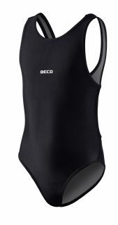 Costum de inot intreg, Fete, Comfort, 116 cm, Negru