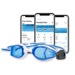 Kit ochelari de inot, Adult, Smart, Albastru