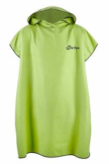 Poncho cu gluga, Adult, BEactive, Lime Negru