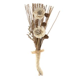 Buchet plante uscate ornamentale maro. 36cm