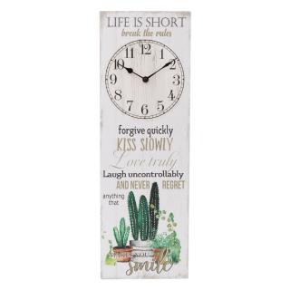 Ceas de  perete decorativ,  Life is short,