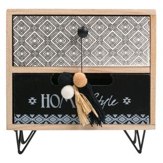 Cutie din lemn decorativa, zHOME STYLE,  20x10x20 cm