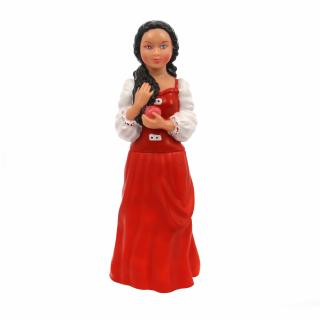 Figurina Alba ca zapada, din PVC, decoratiune gradina, H 65 cm