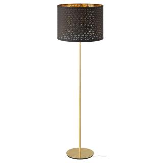 Lampadar Majestic cu abrajur perforat, maro - 163cm