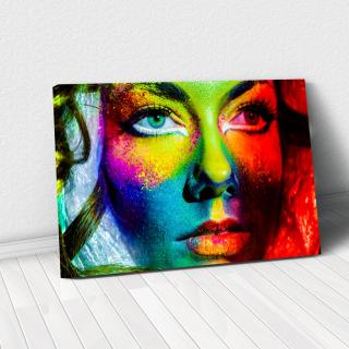 Tablou Canvas - Colorful face