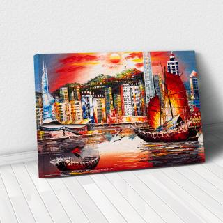 Tablou Canvas - Hong Kong View