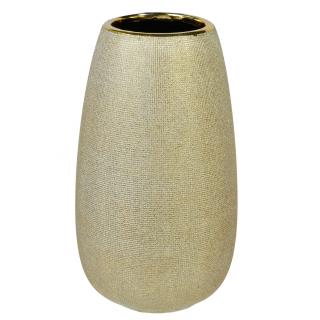 Vaza aurie din ceramica. 27 cm