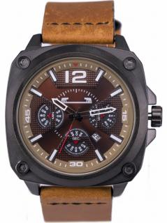 Ceas Barbatesc Matteo Ferari Dark Brown Brown Casual XVII