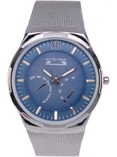 Ceas Barbatesc Matteo Ferari Silver Light Blue Elegant IV