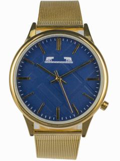 Ceas Dama Matteo Ferari Gold Blue Clasic VI