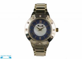 Ceas Dama Matteo Ferari Gold Blue Elegant II