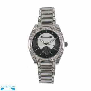 Ceas Dama Matteo Ferari Silver Black Elegant XVII