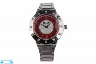 Ceas Dama Matteo Ferari Silver Red Elegant II