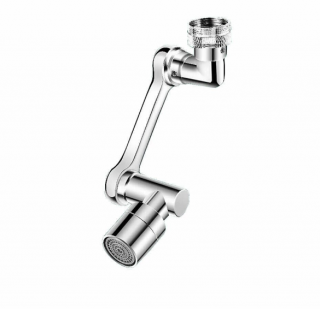 Extensie prelungitor pentru robinet din inox, capat rotativ 360 de grade, inox