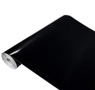 Folie neagra vitrostatica opaca pentru geam 60 x 300 cm, TopBazar, protectie UV