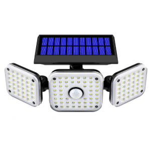 Lampa solara 112 LED, 20W, senzor de miscare, 2400 mAh, 3 moduri de iluminare