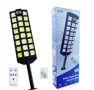 Lampa solara LED  COB de exterior cu panou solar integrat, telecomanda, 150W