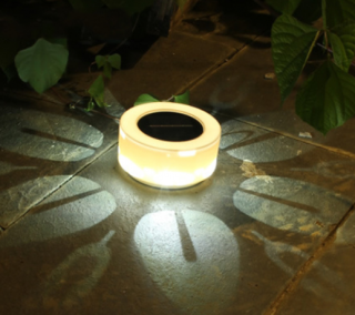 Lampa solara LED decorativa cu proiectie floare, IP44, 5W, alb rece, dimensiuni 12.5 x 6.5 cm