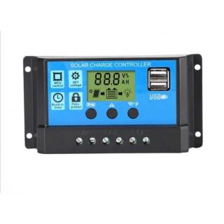 Regulator Controler Solar PWM 10A, 12V24V, 2 X USB Si LCD