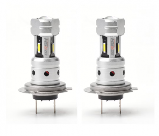 Set 2 becuri Auto LED H7-1860, 15 LED, 12V, 100W, 6000K, lumina alba rece, 8000Lm, BZRSH