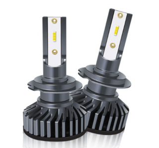 Set 2 becuri auto LED H7 COBS, 100W, lumina alb-rece, 12V, 12.000 lumeni, BZRSH, 6000K