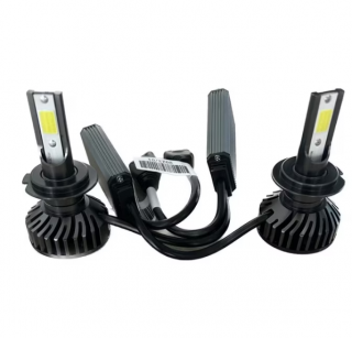 Set 2 becuri auto LED H7 F2 COB, 100W, BZRSH, lumina alb-rece, 12.000 lumeni, 12V