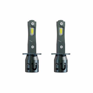 Set 2 becuri auto LED mini H1, 150W, 6000K, 19000 lumeni, Canbus, 9-16V, BZRSH, Super CSP, lumina alb-rece, fara eroare de bec ars - Copie