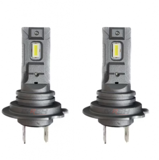 Set 2 becuri LED W H7, 120W, 12V, BZRSH, lumina alb-rece, 6000k, 15000 lumeni