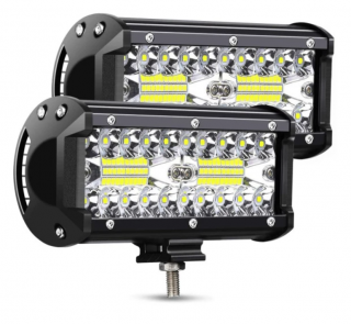 Set 2 Proiectoare auto LED, 6.5 Inch, OFF-ROAD 120W, Rezistente la apa si praf 9-30V