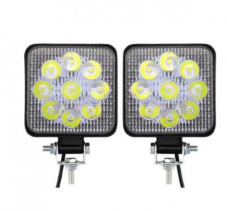 Set 2 x Proiectoare auto off-road 9 LED, 27W