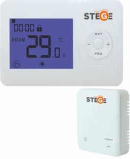 Termostat electronic pentru centrala cu LCD programabil STEGE  WT200 RF