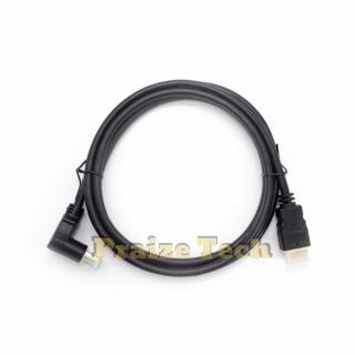 Cablu HDMI 19 Pini, 90 Grade, Lungime 1.5m - pentru TV HD, Monitoare sau Console