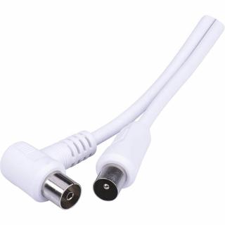 Cablu RF Video, Tata-Mama, 90 Grade, 10m - Cablu Coaxial Mufat pentru TV