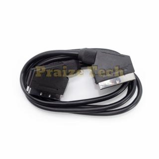 Cablu SCART 21 Pini, Model Negru, 1.5m Lungime - Cablu EUROSCART pentru TV
