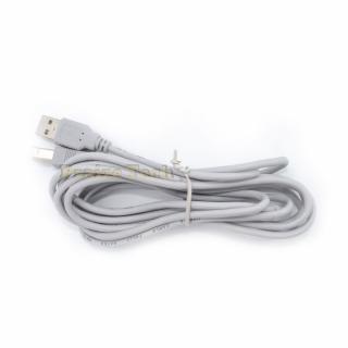 Cablu USB A Tata - USB B Tata, Gri, Cablu Imprimanta, 2.5 M Lungime - Ideal pentru Scanner, HDD extern, Hub USB