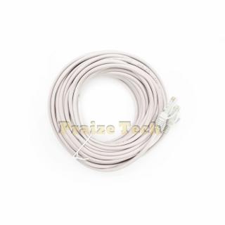 Cablu UTP Retea, Gri, Ethernet Cat6 - Cablu Patch de Internet cu Mufa, Conector RJ45