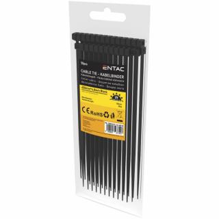 Coliere Plastic (Soricei) 4.8x400mm, Model Negru, 50 Buc ,   Fasete Prindere si Strangere