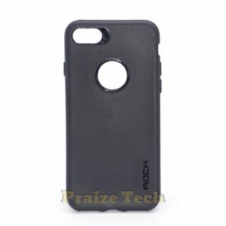 Husa Toc iPhone 8, TPU Rock Case, Model Negru - Carcasa cu Silicon Cauciucat Smartphone