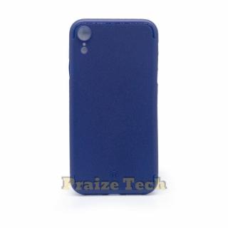 Husa Toc iPhone XR, Baseus Paper Case, Model Albastru - Carcasa pentru Protectie Antisoc Smartphone
