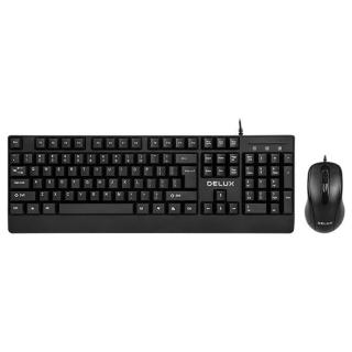 KIT Tastatura si Mouse USB Delux, K6006U - Ideal pentru Birou sau Acasa