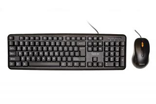 KIT Tastatura si Mouse USB Spacer, Negru, SPDS-S6201 - Ideal pentru Birou sau Acasa