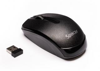 Mouse Spacer, Negru, 1000 DPI, SPMO-M161 - Ideal pentru Birou sau Acasa