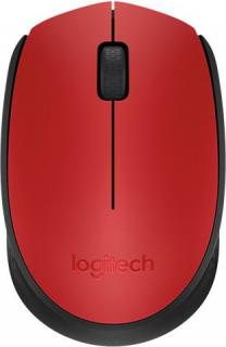 Mouse Wireless Logitech, Rosu, 1000 DPI, M171 - Ideal pentru Birou sau Acasa