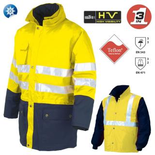 VALDIEZZA  Jacheta 3 in 1 Hi-Viz