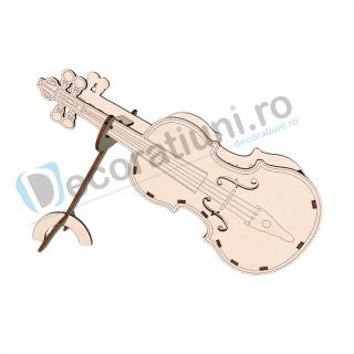 Cutie decorativa din lemn - model Violin